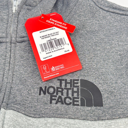 The North Face Surgent Bloc Hoodie Grey Men Size L New