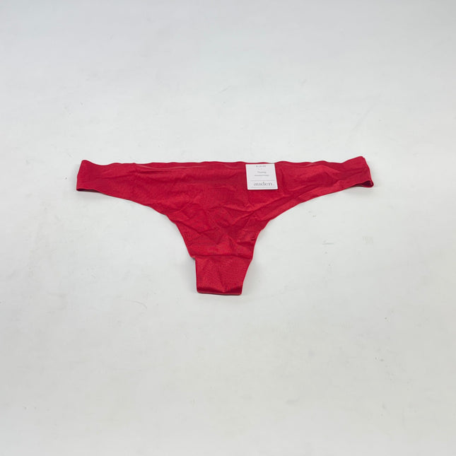 Auden Bonded Edge Thong Underwear Black Size S (4-6) New