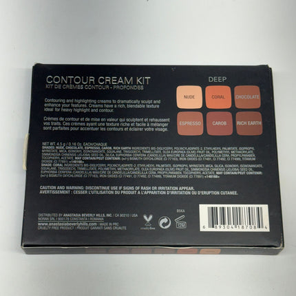 Anastasia Beverly Hills Contour Cream Kit Palette One Size New