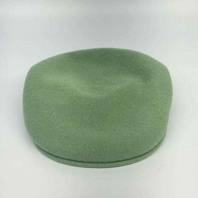 Kangol Wool 504 Flat Cap Oil Green Size XXL New