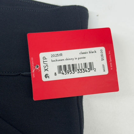 SPANX Backseam Skinny Pants Classic Black Size XS New
