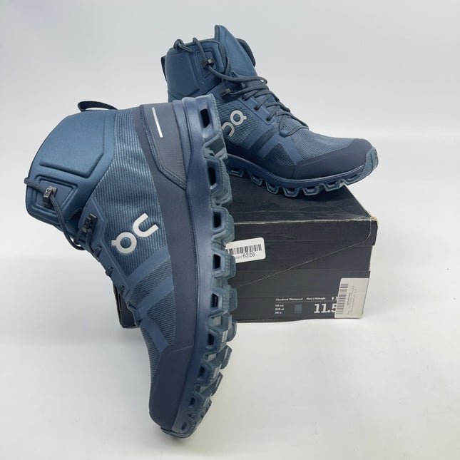 ON Cloudrock Waterproof Boots Navy/Midnight Size 11.5 Men’s New