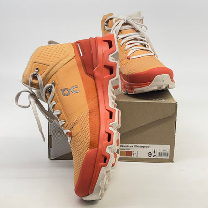 ON Cloudrock Waterproof 2 Boots Copper/Flare Size 9 Women’s New