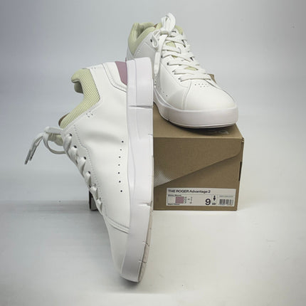ON Roger Advantage 2 Tennis Shoes White/Mauve Size 9 Women’s New