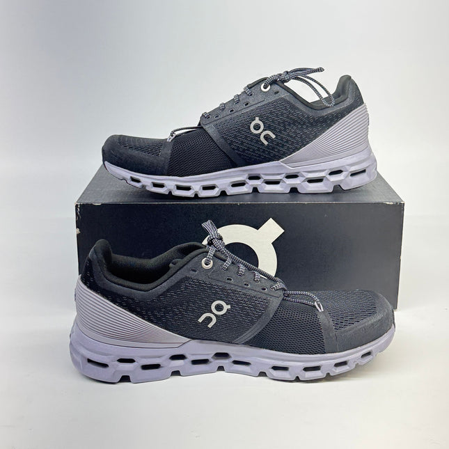 ON Cloudstratus Running Shoes Black/Lilac Size 10 Women’s New