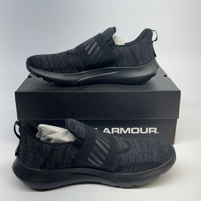 Under Armour Surge 3 Slip-On Running Shoes Black Size 7.5 New
