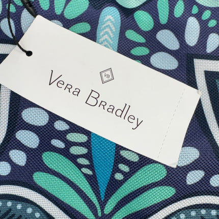 Vera Bradley Lighten Up Expandable Backpack Blue Island Medallion New