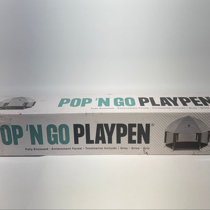 Pop ‘N Go Playpen Anchor Grey Open Box Indoor & Outdoor Baby Tent