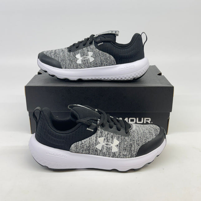 Under Armour Boys Charged Revitalize Shoes Black Size 4 New