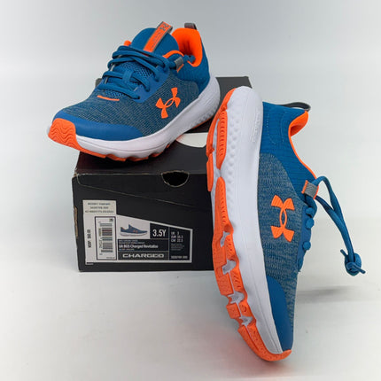 Under Armour UA BGS Charged Revitalize Shoes Black BOYS Size 3.5 New