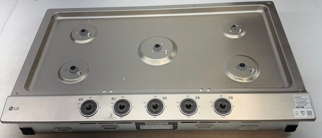 LG 36" Built-In Gas Cooktop 5 Burners Stainless Steel Open Box w/ Imperfection.