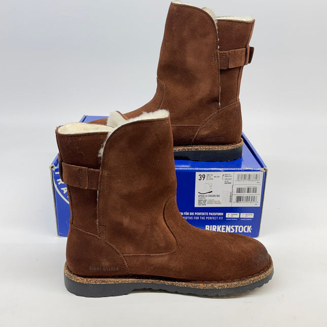 Birkenstock Uppsala Shearling Suede Boots Espresso Size 8 Women’s New