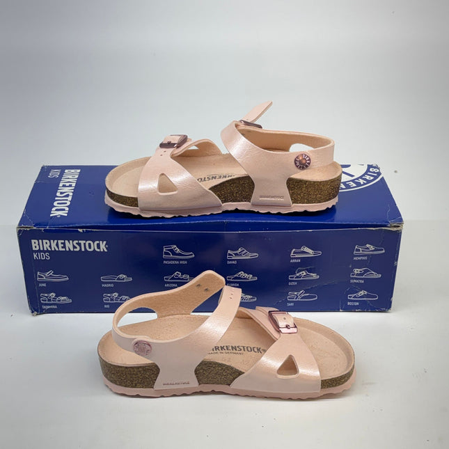 Birkenstock Rio Sandals Pink Synthetic Size 10K Kids New