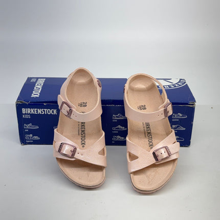 Birkenstock Rio Sandals Pink Synthetic Size 10K Kids New