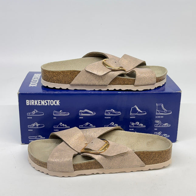 Birkenstock Siena Large Buckle Sandals Metallic Blush Size 7 Women’s New
