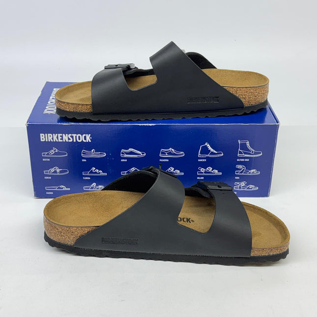 Birkenstock Arizona Soft Footbed Suede Sandals Black Size 10 Unisex New