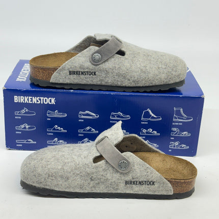 Birkenstock Boston Clogs Natural Leather Brown Size 5 Women’s New