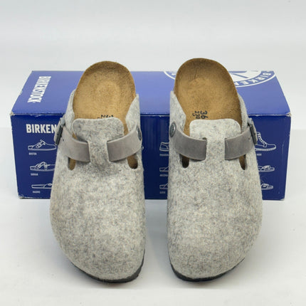 Birkenstock Boston Clogs Natural Leather Brown Size 5 Women’s New