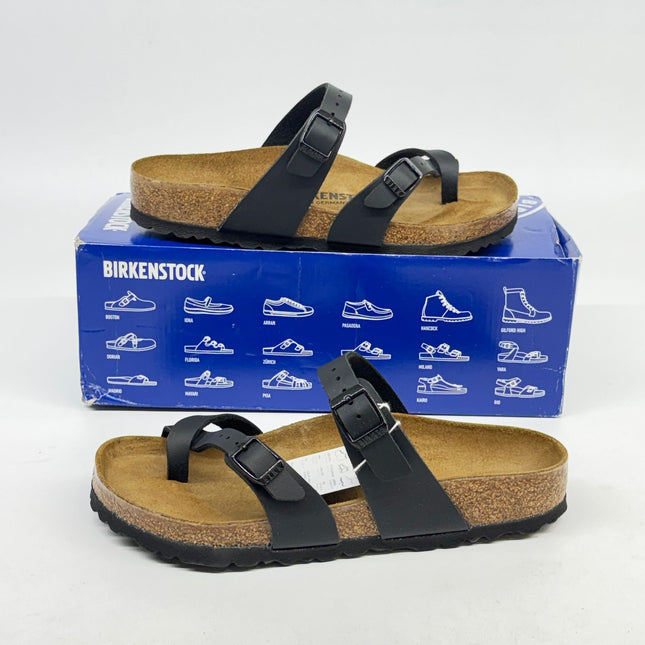 Birkenstock Mayari Sandals Black Birko-Flor Size 6 Women’s New