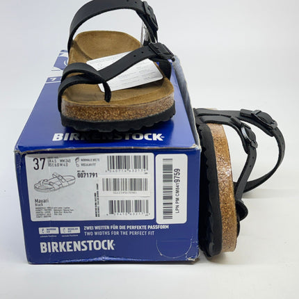 Birkenstock Mayari Sandals Black Birko-Flor Size 6 Women’s New