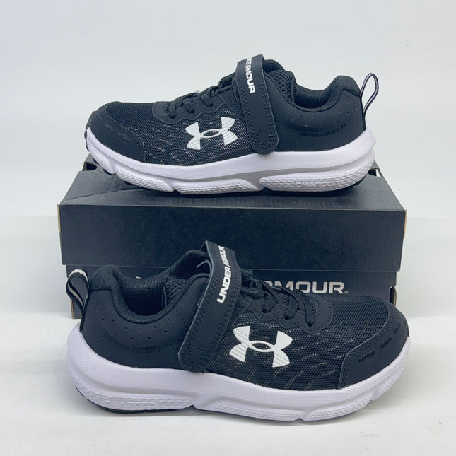 Under Armour Assert 10 AC Running Shoes 2E Wide Black Size 1Y Boys New