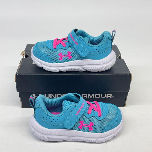 Under Armour Assert 10 AC Running Shoes Pink Size 6K Girls New
