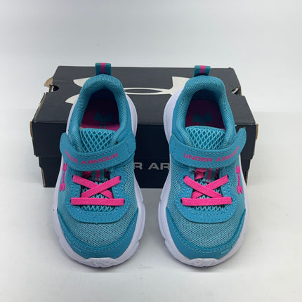 Under Armour Assert 10 AC Running Shoes Pink Size 6K Girls New