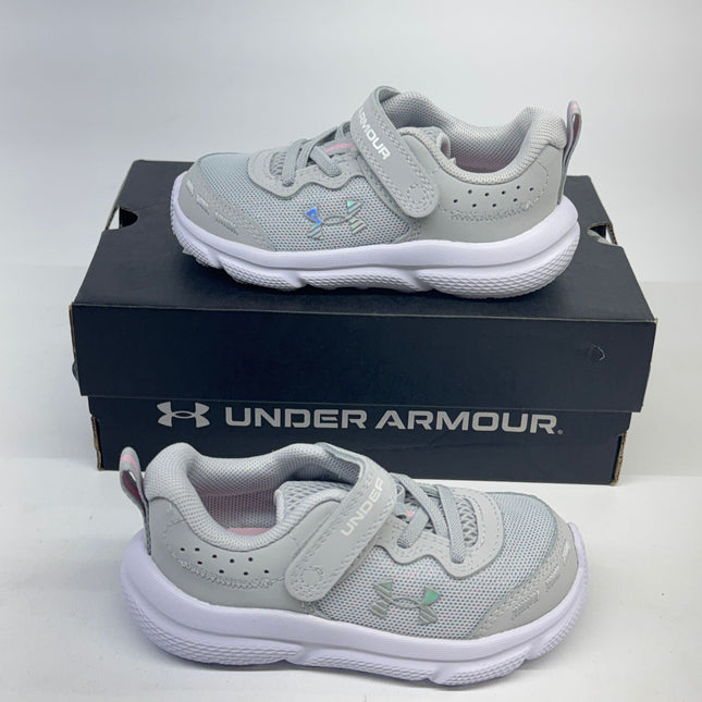 Under Armour GINF Assert 10 AC Running Shoes Black Size 7K Girls New