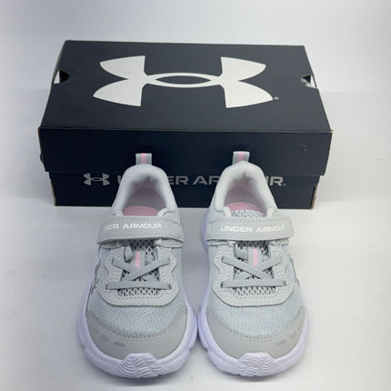 Under Armour GINF Assert 10 AC Running Shoes Black Size 7K Girls New