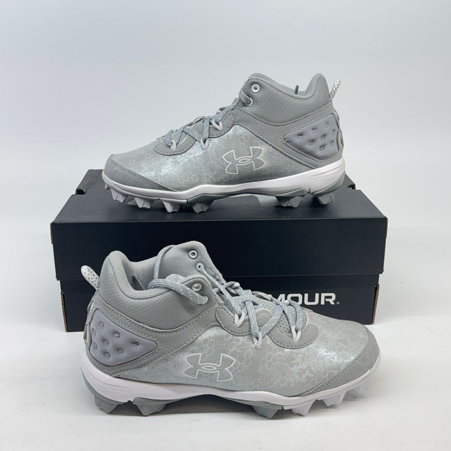 Under Armour Harper 8 Mid RM Baseball Cleats Black Size 5 Boys New