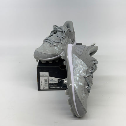 Under Armour Harper 8 Mid RM Baseball Cleats Black Size 3 Boys New.