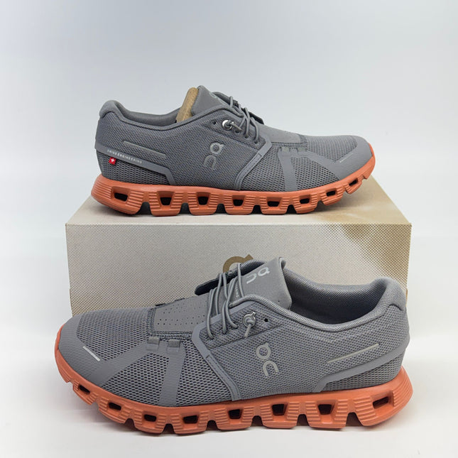 On Cloud 5 Men’s Sneakers Zinc/Canyon Size 7.5 New