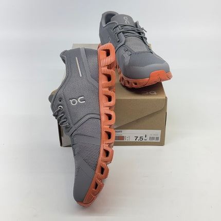 On Cloud 5 Men’s Sneakers Zinc/Canyon Size 7.5 New
