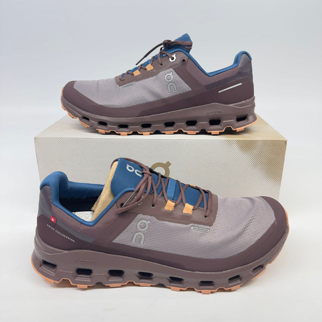 On Cloudvista Waterproof Men’s Trail Shoes Brown Size 10 New