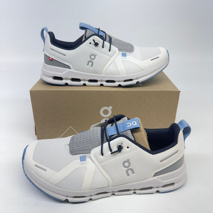 On Cloud Sky Big Kid Sneakers White/Alloy Size 6.5 US New