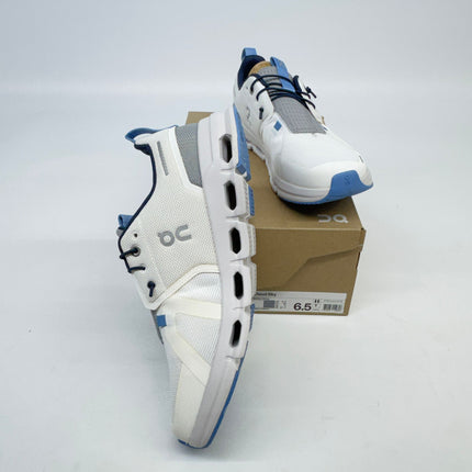 On Cloud Sky Big Kid Sneakers White/Alloy Size 6.5 US New