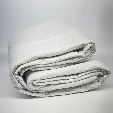 LIFE Heated Mattress Pad King Size 78"x80" Dual Controllers Moonbeam White Open Box