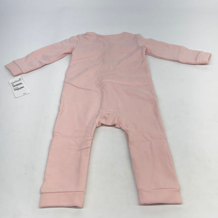 Nordstrom Baby Girls’ Pink Ruffle Romper Button-Up Size 18M New