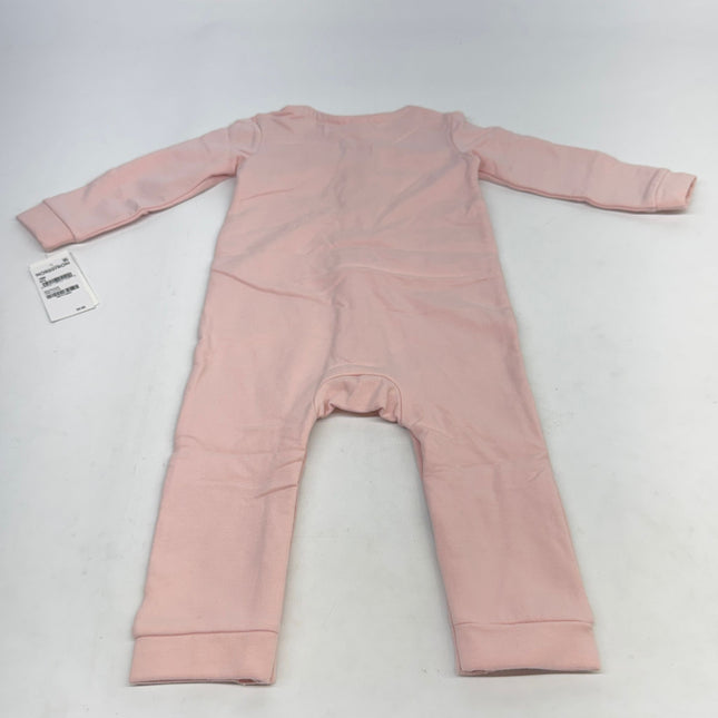 Nordstrom Baby Girls’ Pink Ruffle Romper Button-Up Size 18M New