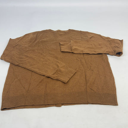 MNG Mango Twinky Wool Blend Knitted Cardigan Caramel Size L Women’s New