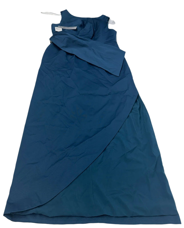 Kay Unger Ink Blue Sleeveless Asymmetrical Gown Women’s Size 12 New