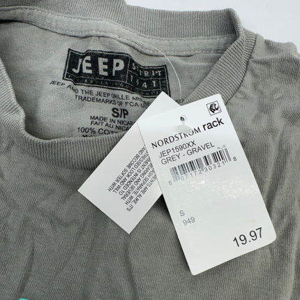 Jeep Spirit Graphic T-Shirt Grey Gravel Size S New with Imperfections