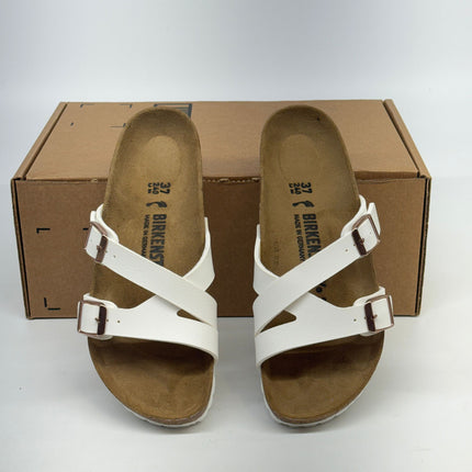 Birkenstock Women’s Yao Balance Sandal White Size 6 New Without Box