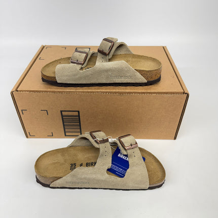 Birkenstock Women’s Arizona Suede Leather Sandals Size 4 Regular New Open Box