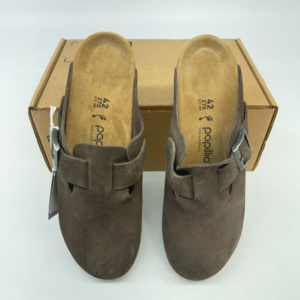 Birkenstock Women’s Fanny Suede Leather Sandals Dark Tea Size 9 New Without Box