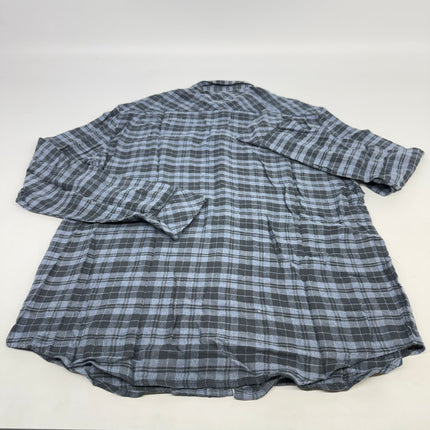 Rails Lennox Brushed Plaid Long Sleeve Flannel Shirt Ocean Melange Men's Size L New