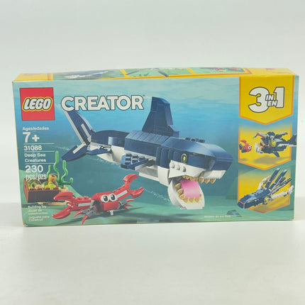 LEGO Creator 3-in-1 Deep Sea Creatures Set 31088 – Shark, Squid, Crab & Angler Fish – New