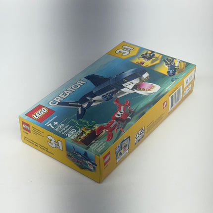 LEGO Creator 3-in-1 Deep Sea Creatures Set 31088 – Shark, Squid, Crab & Angler Fish – New