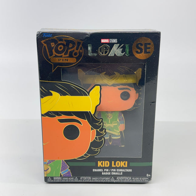 Funko Pop! Pin Marvel Studios Kid Loki Enamel Pin – New