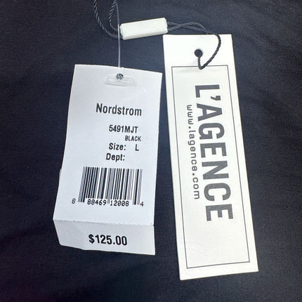 L'Agence Black Long Sleeve Tee Size L New